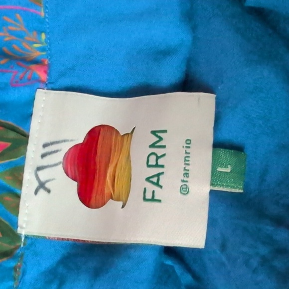 FARM Rio Blue Tropical Tapestry Mini Skirt - Picture 9 of 9